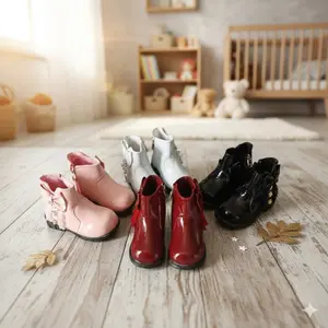Sepatu Boots Anak Perempuan Glossy Boot Winne Fashion
