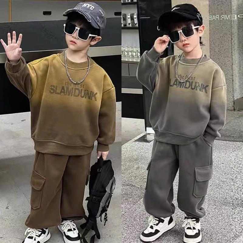  Quần áo bé trai bé gái. Bộ thu đông cho bé trai bé gái 18-47kg từ tuổi 4-15 tuổi ,mẫu quần Túi Hộp in 3D SLAMDUNK chất nỉ da cá mềm mịn đường may kĩ  KHÔNG CHỌN TĂNG SIZE  