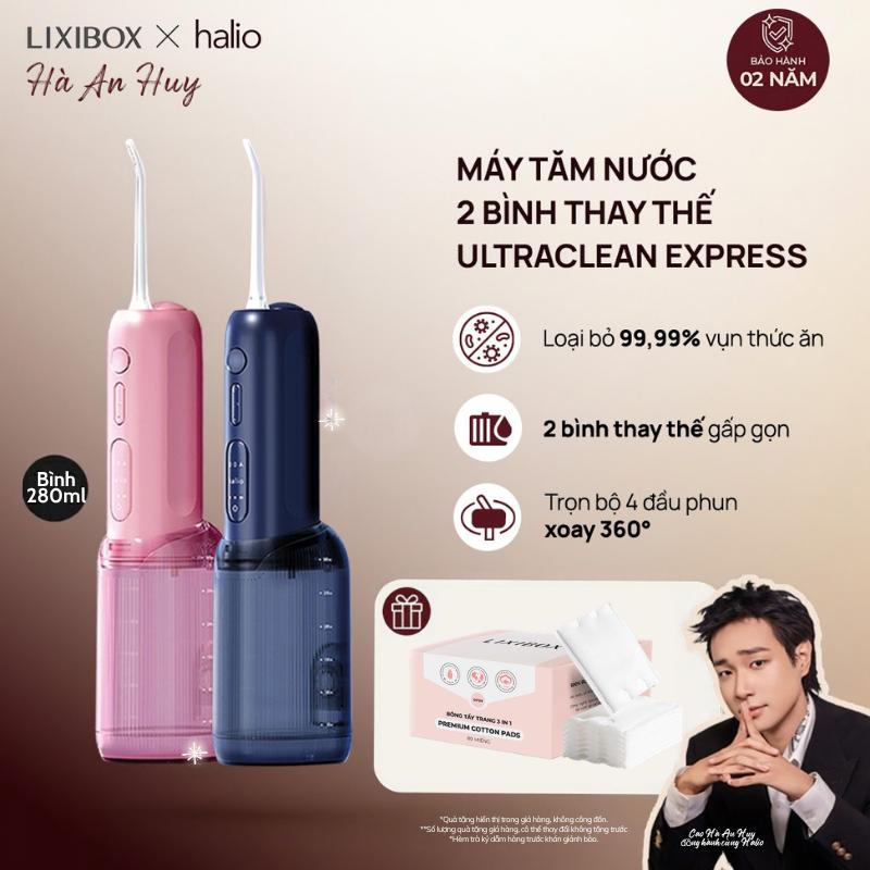 Máy Tăm Nước 2 Bình Thay Thế Halio UltraClean Express Hydro Floss Phiên Bản Nâng Cấp Dành Cho Răng Niềng - Phiên bản mới tam nuoc may tam