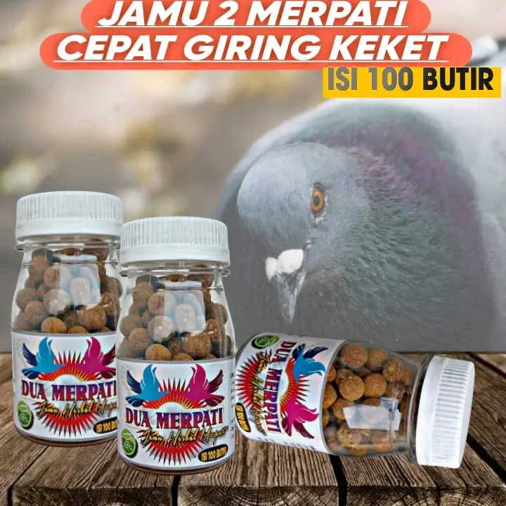 Jamu 2 Merpati Giring keket Dalam 2 Hari isi 100 Butir vetafarm extra jp eternoz super giring ngeket