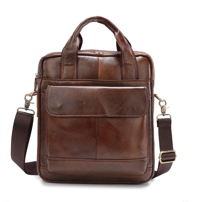  Túi xách túi đeo chéo cặp tài liệu đứng khổ a4 100% da bò thật hàng cao cấp 