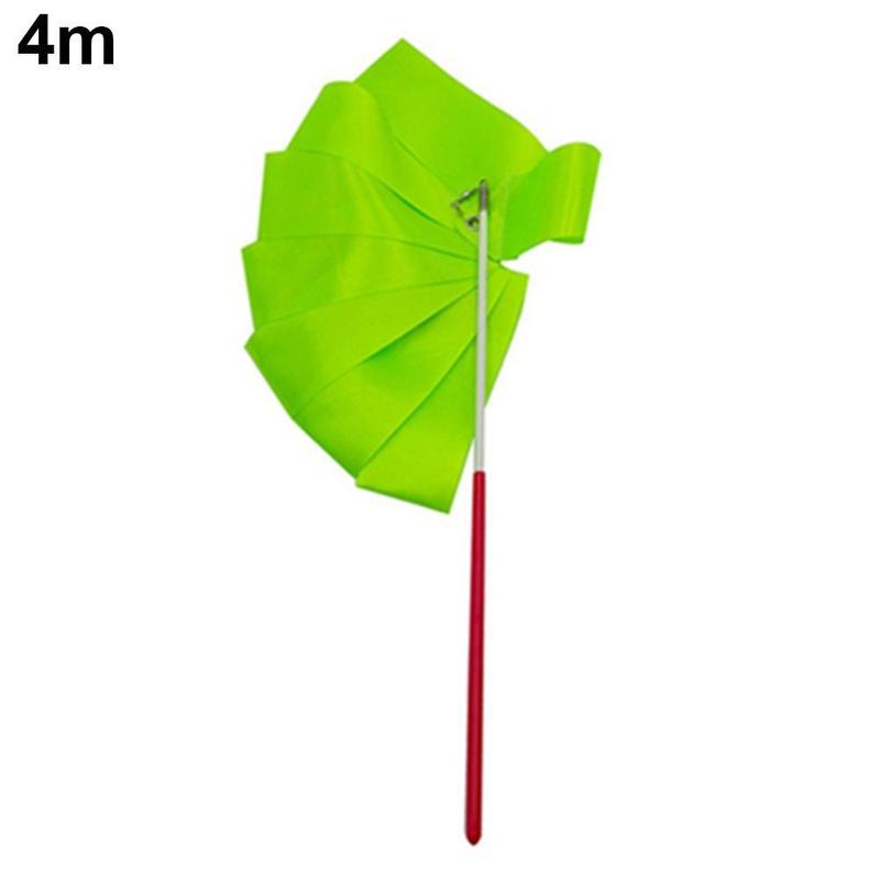 Product Introduction of 2M 4M Colorful Dance Ribbon Gym Rhythmic Art Gymnastic Streamer Gymrama Ribbo Stick Rod X3Z0 34