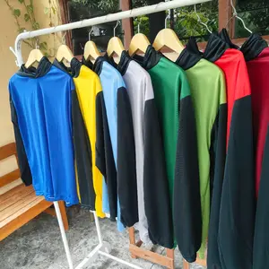 1 pcs kaos basahan kaos lengan panjang berkupluk kaos pertanian kaos proyek