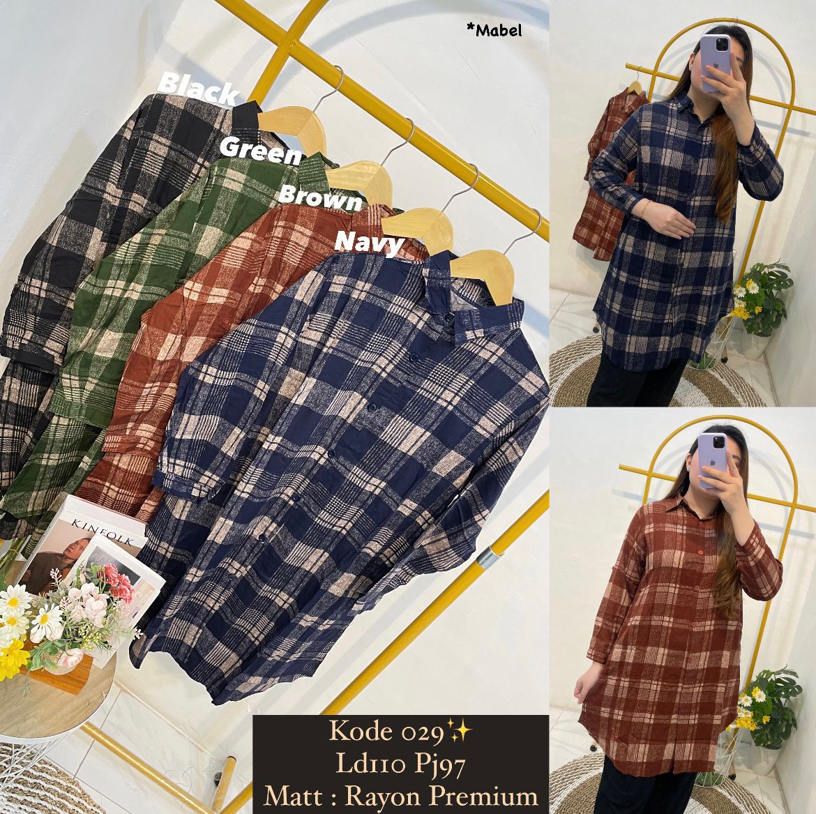 mabel tunik wanita tunik kekinian tunik perempuan full kancing bahan rayon premium mabel tunik wanita tunik kekinian tunik perempuan full kancing bahan rayon premium