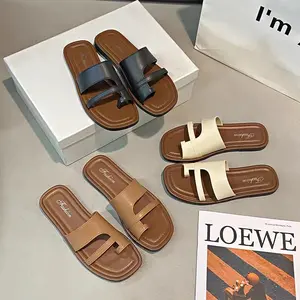 Sandal Jepit Jempol Wanita / Sandal	 Wanita / Sandal Tali / Sandal Jepit Kulit Sintesis / Sandal Anti slip Korean Style