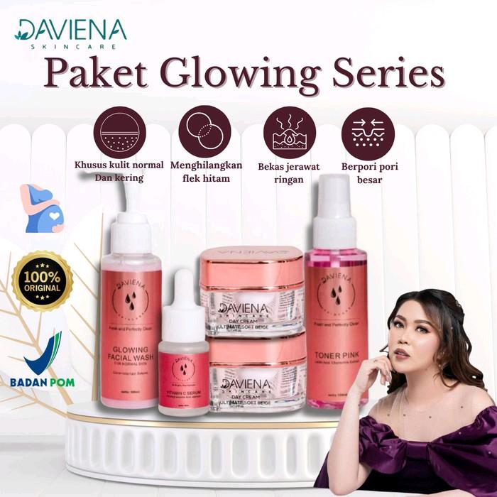 daviena skincare mencerahkan kulit, mengencilkan pori"