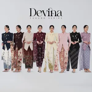 IZARABATIK - Devina Jacquard Fukuro Set Kebaya Batik Modern Couple Wisuda Lamaran Tunangan Kondangan Bridesmaid