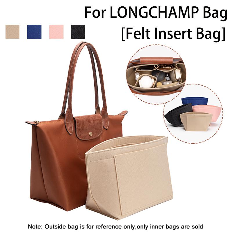  Bộ Sắp Xếp Túi Nỉ Cho Túi Tote Longcham S   M   L Chèn Sắp Xếp Ví Lưu Trữ Túi Xách Túi Lót Mỹ Phẩm Hỗ Trợ Shaper Bag Len Phụ Kiện 