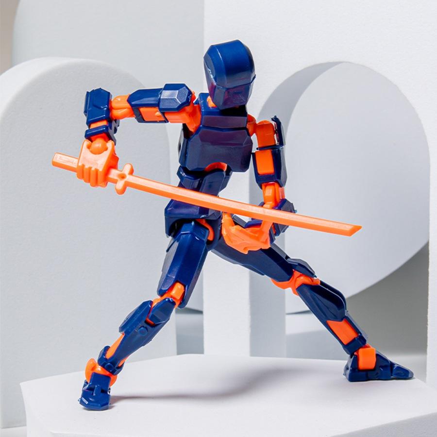 Mainan Dummy Action Figure / Dummy Titan Joint Movable 13 Action Figurines DIY/ 3D Mainan Pergeseran Bentuk Bergerak Multi-Sendi/hadiah Natal Toy