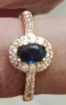 Product Review of Cincin Wanita Model Mata Oval Warna Biru Hijau Elegan Aksesoris Perhiasan Rings Elegan Dewasa Hadiah from U**n 0