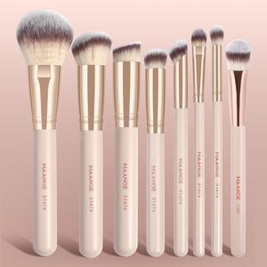 Set de 8 brochas de maquillaje MAANGE, brocha para base, brocha para polvo, brocha para rubor, brocha para contorno, brocha para corrector, brocha para sombra de ojos, brochas cosméticas profesionales para herramientas esenciales de belleza