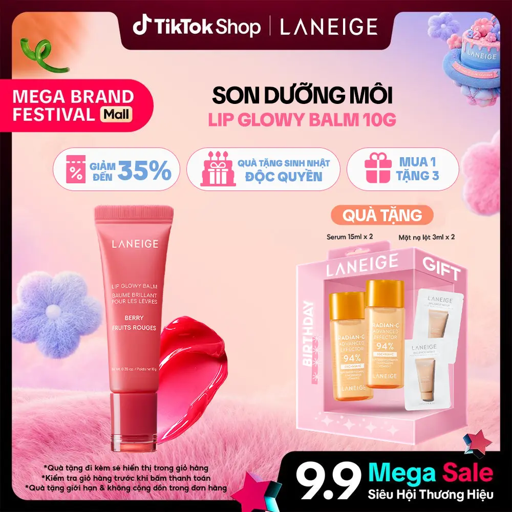 Son Dưỡng Môi LANEIGE Lip Glowy Balm 10g