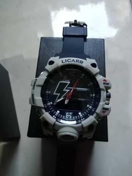 Product Review of LICARR Jam Tangan Pria Olahraga Analog-Digital Fashion Tahan Air Santai Kuarsa Jam Tangan Cowok Original Merek Stopwatch 9528 from s**g 1