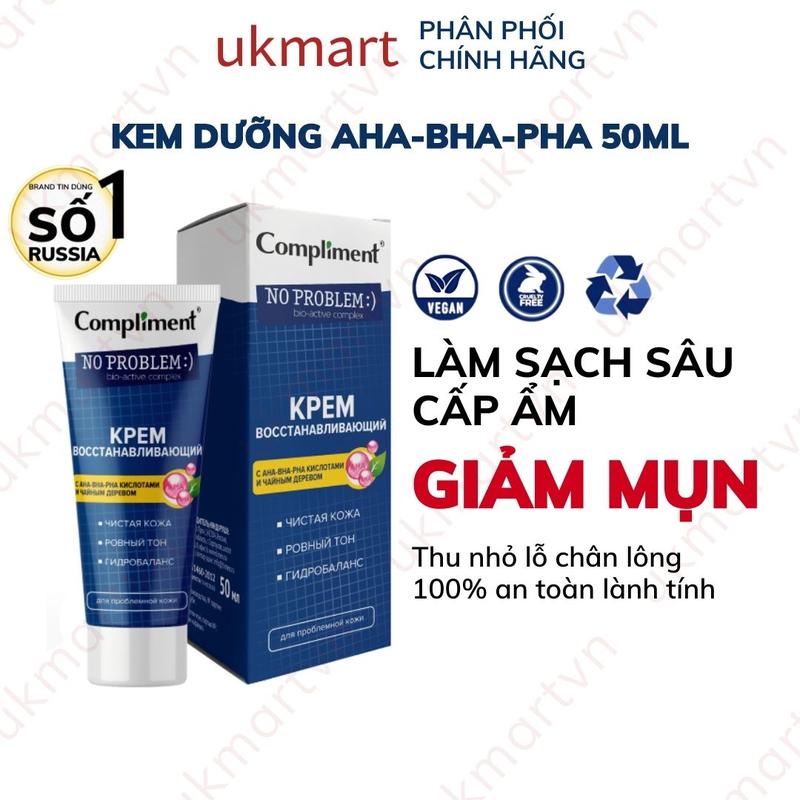 Kem Dưỡng Compliment No problem AHA-BHA-PHA Da Dầu Mụn 50ml