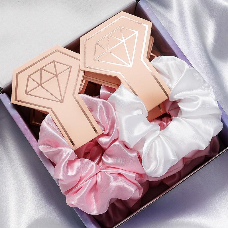 Product Introduction of 7 Pieces Bridal Bridal Gift With Solid Color Satin Hair Band Set Gift Box 8