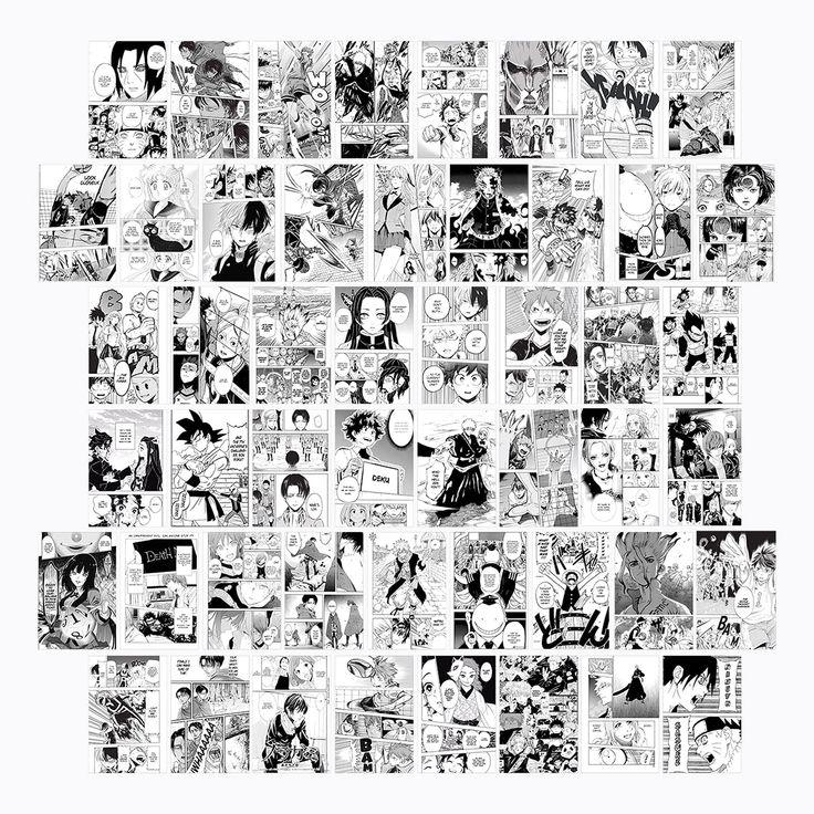 POSTER MANGA STICKER TINGGAL TEMPEL WALL DECOR ISI 16 PCS ( BISA REQUEST ) ( BISA COD ) ( PROSES CEPAT, 1 HARI JADI ) 4