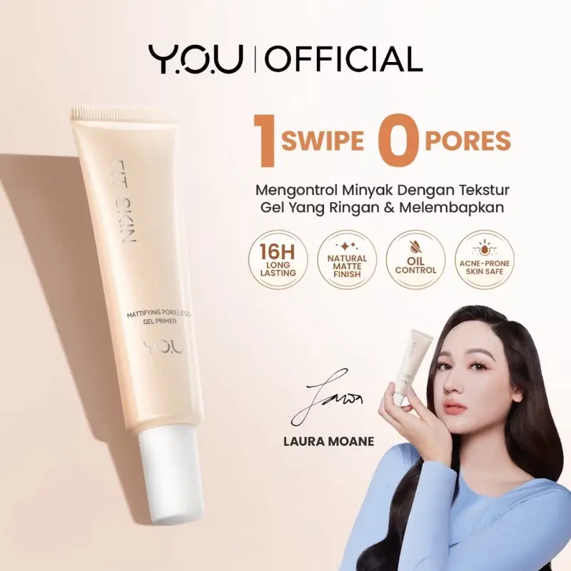 YOU PRIMER FIT SKIN MATTIFYING PORELESS GEL PRIMER MAKEUP MAKE UP BY YOU 1