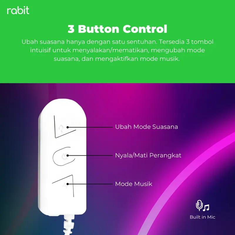 RABIT SMART LED STRIP COLOR CONTROLLER RGB CW WW ADAPTOR UP TO 10 METER