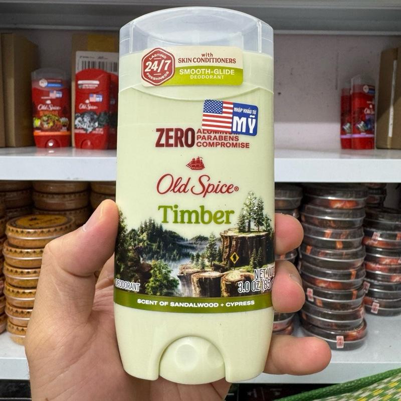 (hàng mới về) Old Spice Sáp lăn khử mùi hương Timber 85g sáp xanh Khử Mùi Hôi