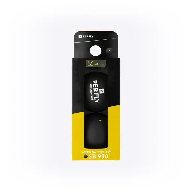 PERFLY Squash Ball Slow SB 930 - Twin-Pack - Kuning (Bola Squash) 0
