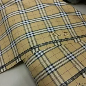 Kain Stelan Jas Celana Blazer Semi Wool Kotak / Bahan Semi Wool Motif Kotak By Hugo Barbera ( Harga Per 50 Cm)