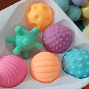 Mainan Bola Bayi Sensorik dan Multitekstur Mainan Anak Bola Pijat Latihan Sentuhan Lembut Bayi