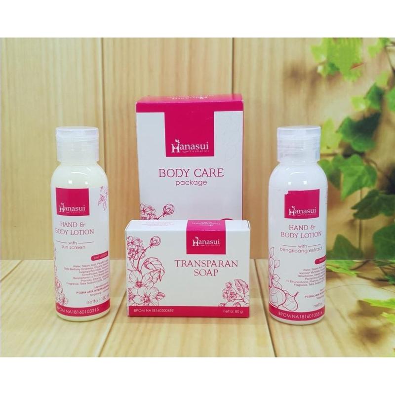 HANASUI BODY CARE 3IN1 / PAKET LOTION HANASUI 3