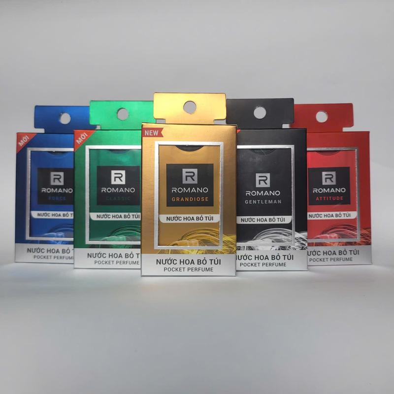  Nước hoa bỏ túi Romano hương Attitude Classic Force Gentleman 18ml chai - 4 mùi hương có sẵn Cosmetic Perfume 