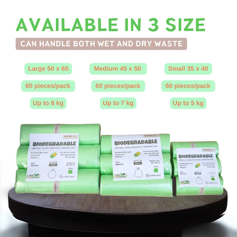 Kantong sampah ramah lingkungan untuk rumah tangga / Biodegradable household trash bag - CROSSBO store 2