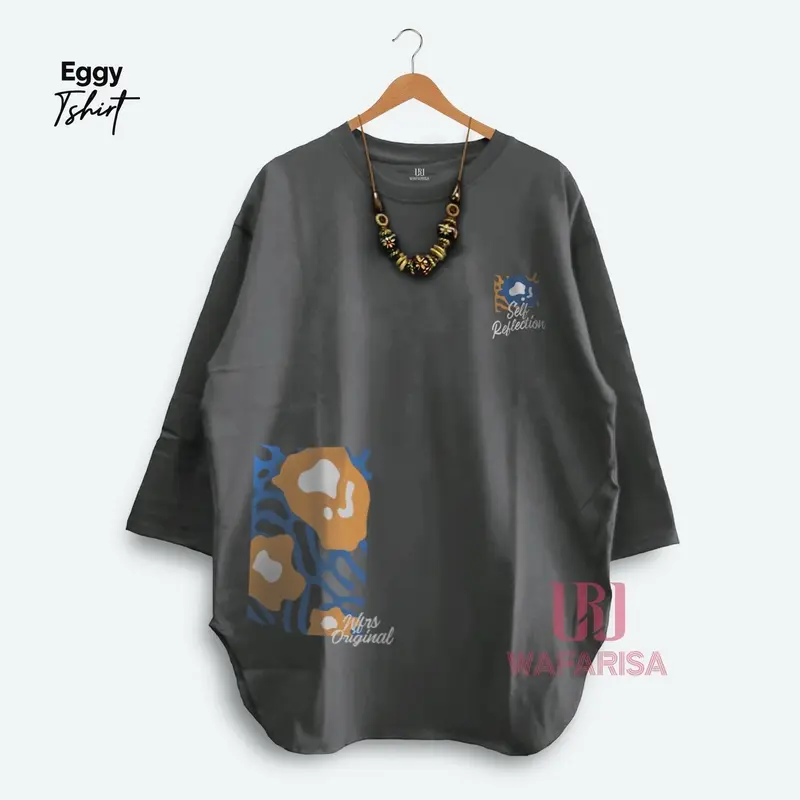 Baju kaos lengan 3/4. Bahan adem halus  Katun combed Sablon Tebal Standar Distro 0
