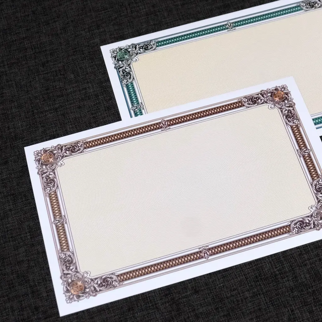 50lembar Blanko Kertas Piagam Sertifikat Folio F4 Simpaty Classic Mewah