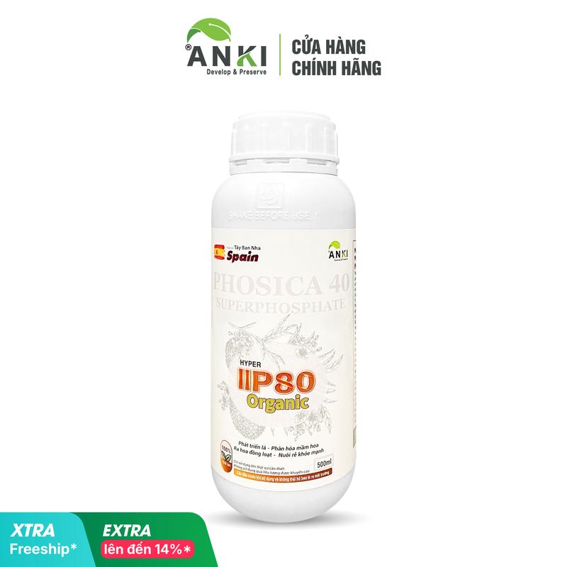  Chai phân bón Hyper IIP80 Lân hữu cơ 500mL nhập khẩu Châu Âu - Tạo mầm hoa xử lý ra hoa nghịch và thuận vui ra hoa đồng loạt - Dưỡng rễ nuôi rễ 