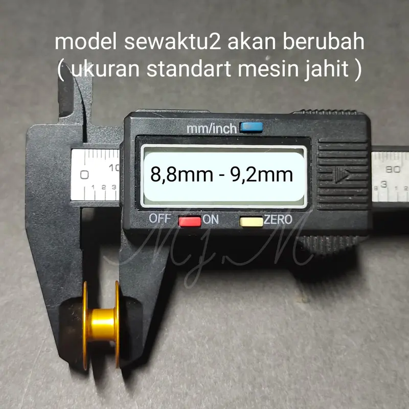BOBBIN / SPOOL / SPULL / PALET MESIN JAHIT ALUMINIUM JARUM 1 ( PUTIH / 40264A ) ( Hijau / 272152AG ) (UNGU / 272152AZ ) (KUNING / 272152AY ) 4