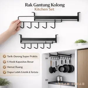 Rak Gantung Kolong Kitchen Set Tarik Dorong Minimalis