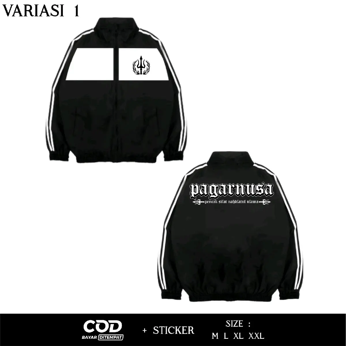 Tracktop Sablon//Bordir Pagar Nusa Pencak Silat Nahdlatul Ulama