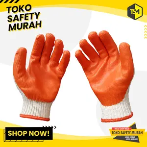 Sarung Tangan Telapak Lapis Karet Antislip Angkat Kaca Murah Grosir