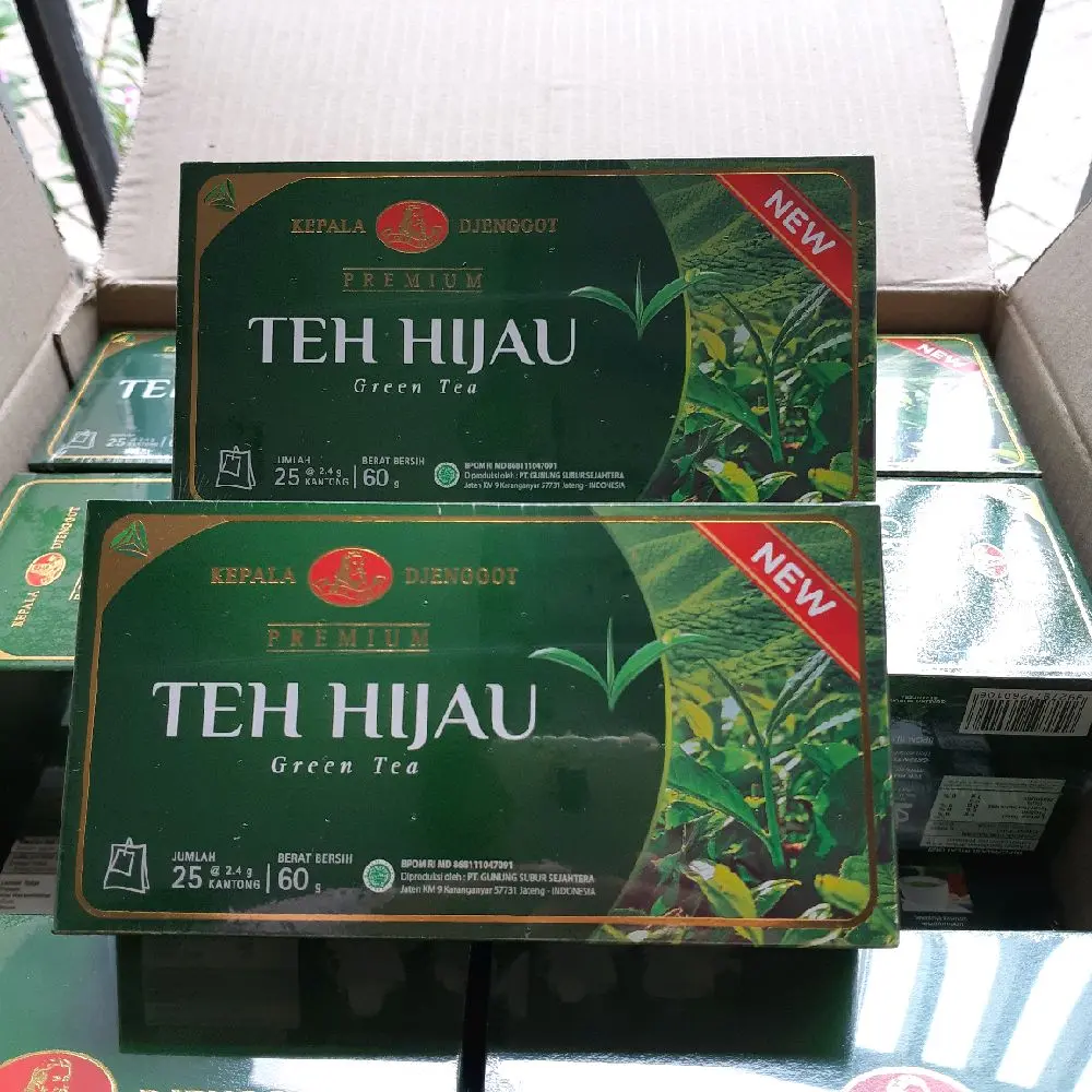 Teh Hijau Celup Premium Kepala Djenggot - Isi 25 Kantong Teh