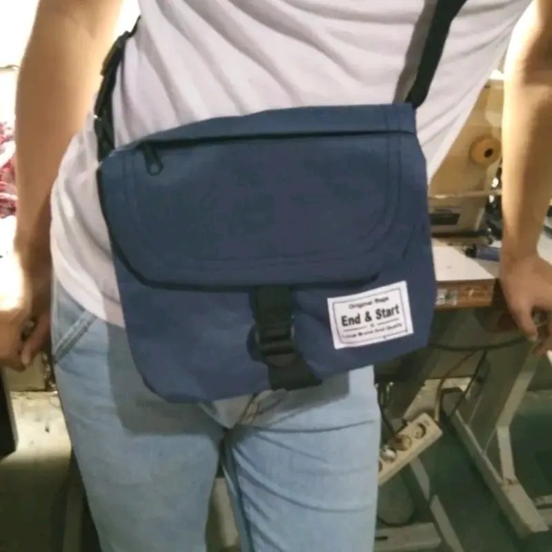 Tas Selempang Pria Kanvas Fashion Kerja Tas Kantor Tas Sekolah Canvas Cowok 5