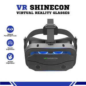 VR Box 3D IMAX Giant Screen Virtual Reality Glasses Kesesuaian Smartphone Headphone