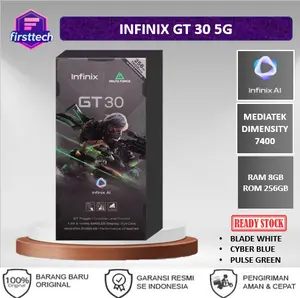 Infinix GT 30 5G 8GB+256GB Display AMOLED Size 6.78 inches - Dimensity 7400 - 5500mAh - Garansi - Resmi 1 Tahun
