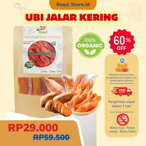 [GRATIS ONGKOS KIRIM - HOT DEAL 60%] Ubi Jalar Kering Utuh yang Manis dan Lezat Alami, Ubi Jalar Kering Vakum