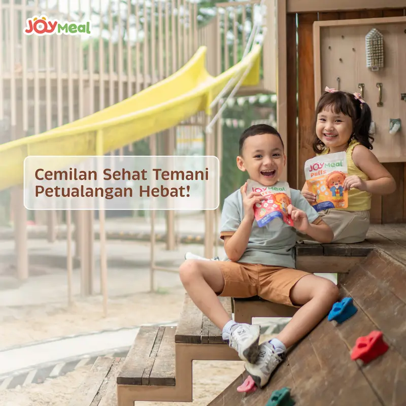 JoyMeal Puffs 25 gr | Cemilan Anak Snack Sehat Berenergi Rasa Khas Jepang Tokyo Cheese & Fuji Apple 1