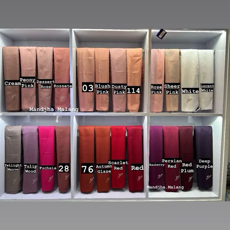 Mandjha Essential Baru Hijab Polos Basic BY IVAN GUNAWAN 1