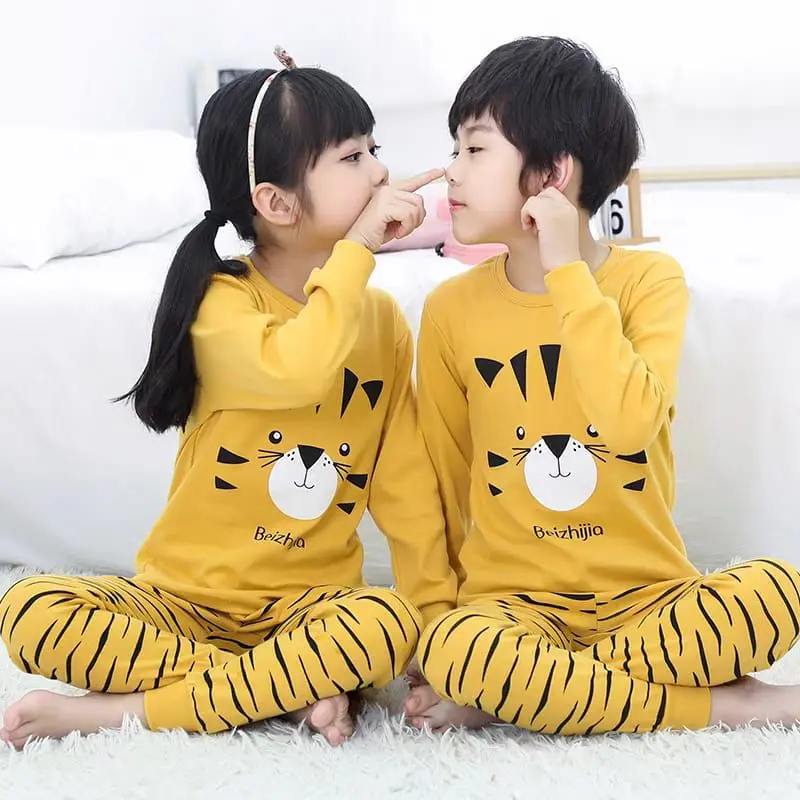 setelan baju tidur anak lengan panjang cewek/cowok unisex size S M L XL XXL 0