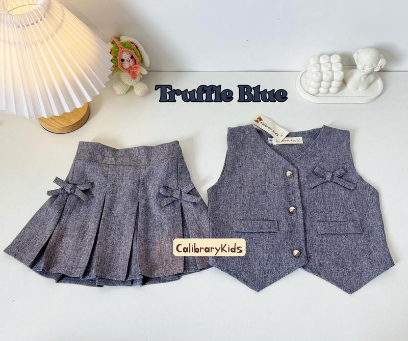 Product Introduction of { Calibrary } Jennie Set 1 - 4 tahun | One Set Vest and skirt | setelan anak perempuan | Fashion anak perempuan | setelan Rok anak perempuan 5