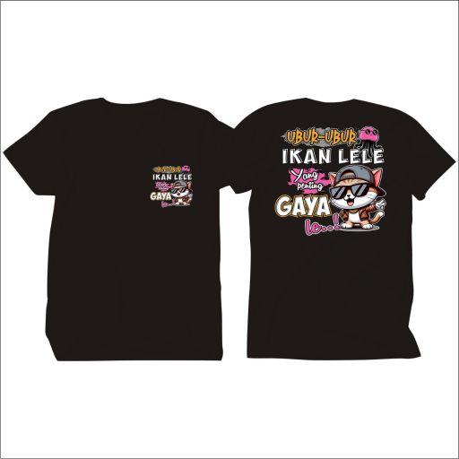 Product Introduction of KAOS Atasan Ubur Ubur Ikan Lele Yang Penting Gaya Lee Kata2 Viral Crew Neck Kaos Murah Kaos Pria Dan Wanita  Combed Unisex  Baju Sablon 33