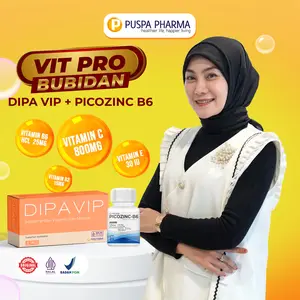 {Best Seller} VIT PRO Bubidann @BUBIDANNISA - Mendapatkan 1 Box DIPA VIP dan 1 Botol Picozinc + B6 - Membantu menjaga kesehatan pada saat proses pada saat promil - @ isi 30 Kaplet - Sudah BPOM dan Halal