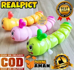 ( BISA COD ) PROMO Mainan Anak Ulat Putar Bergerak Berjalan / Mainan Ulat Gerak Lucu / Mainan Anak Hewan Gerak / Mainan Anak Laki Laki / Mainan Anak Perempuan SNI Murah