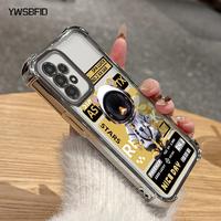 Gambar YWSBFID Casing Hp Untuk Samsung A23 4G A23 5G Case pola Fashion astronaut kasing Kemewahan tinggi Kasus keras ponsel transparan berlapis anti jatuh empat sudut baru Casing - Gaya1, Samsung A23 4G dari YWSBFID MALL Kab. Tangerang 4 Tokopedia
