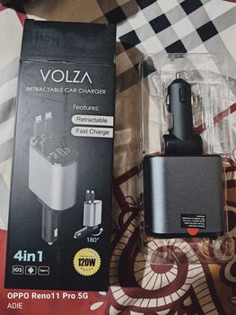 Product Review of Volza Retractable Charger (4in1) Kabel Fast Charging Cable Adaptor Aluminium Panjang iphone from A**A 1